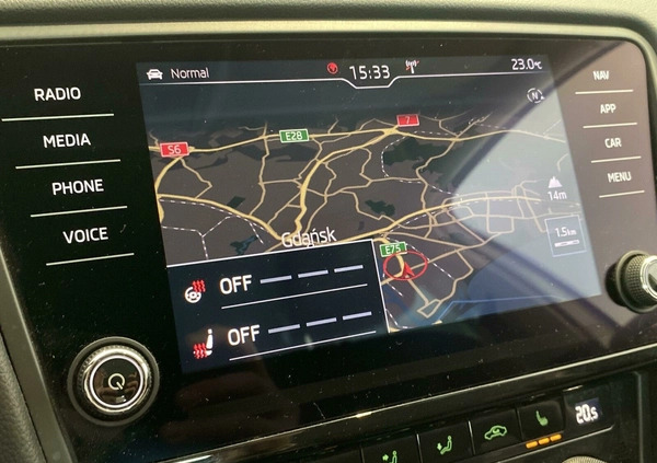Skoda Octavia cena 65900 przebieg: 123883, rok produkcji 2019 z Jastrowie małe 407